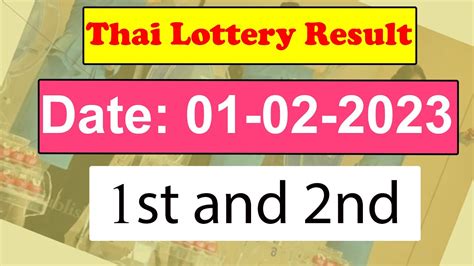thai lottery 2023